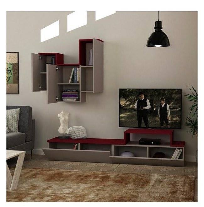 TV stand with a book shelf