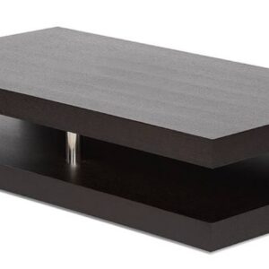 Solid black coffee table