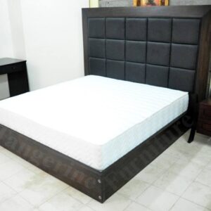 King size Bed with leather headboard
