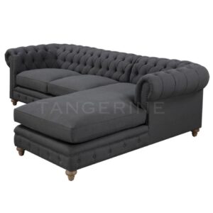 5 seater  corner- chesterfield sofa
