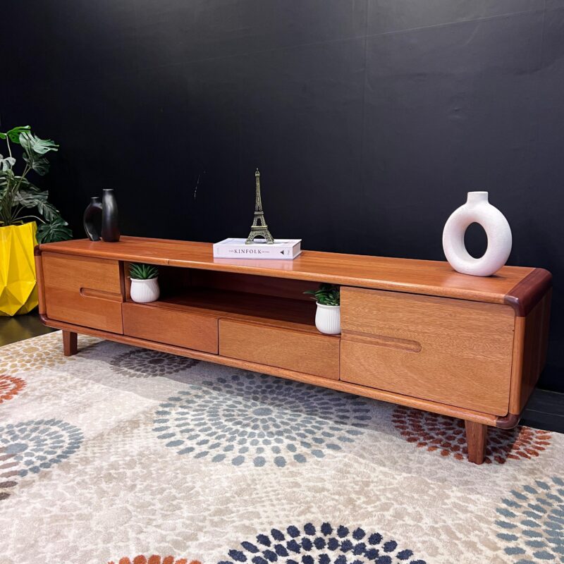 A simple mahogany tv stand
