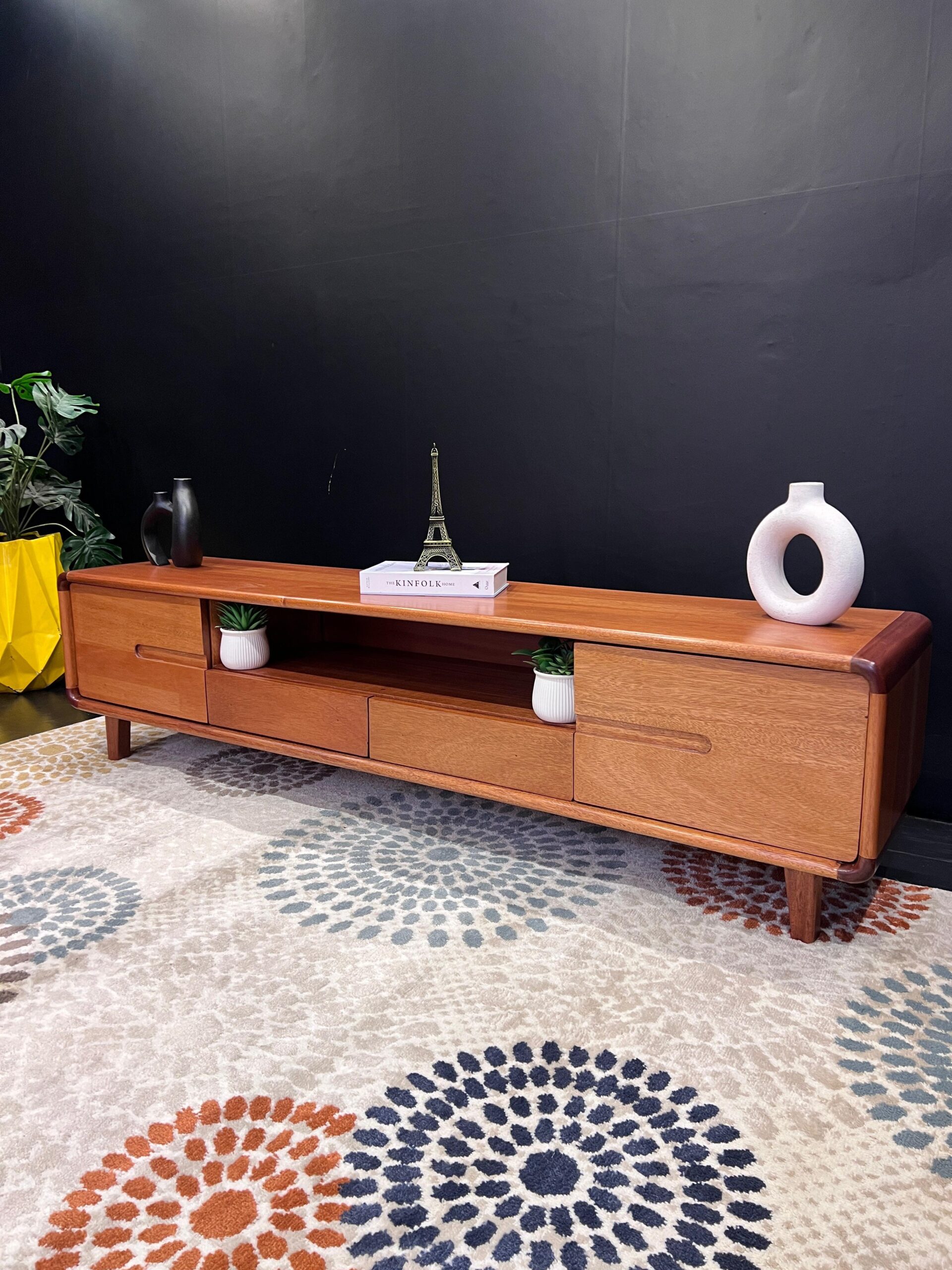 A simple mahogany tv stand